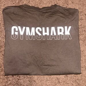 Gymshark Chocolate Tee with White Logo
